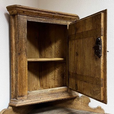 Antique Corner Cupboard in Oak, 18th Century-ALF-2033615