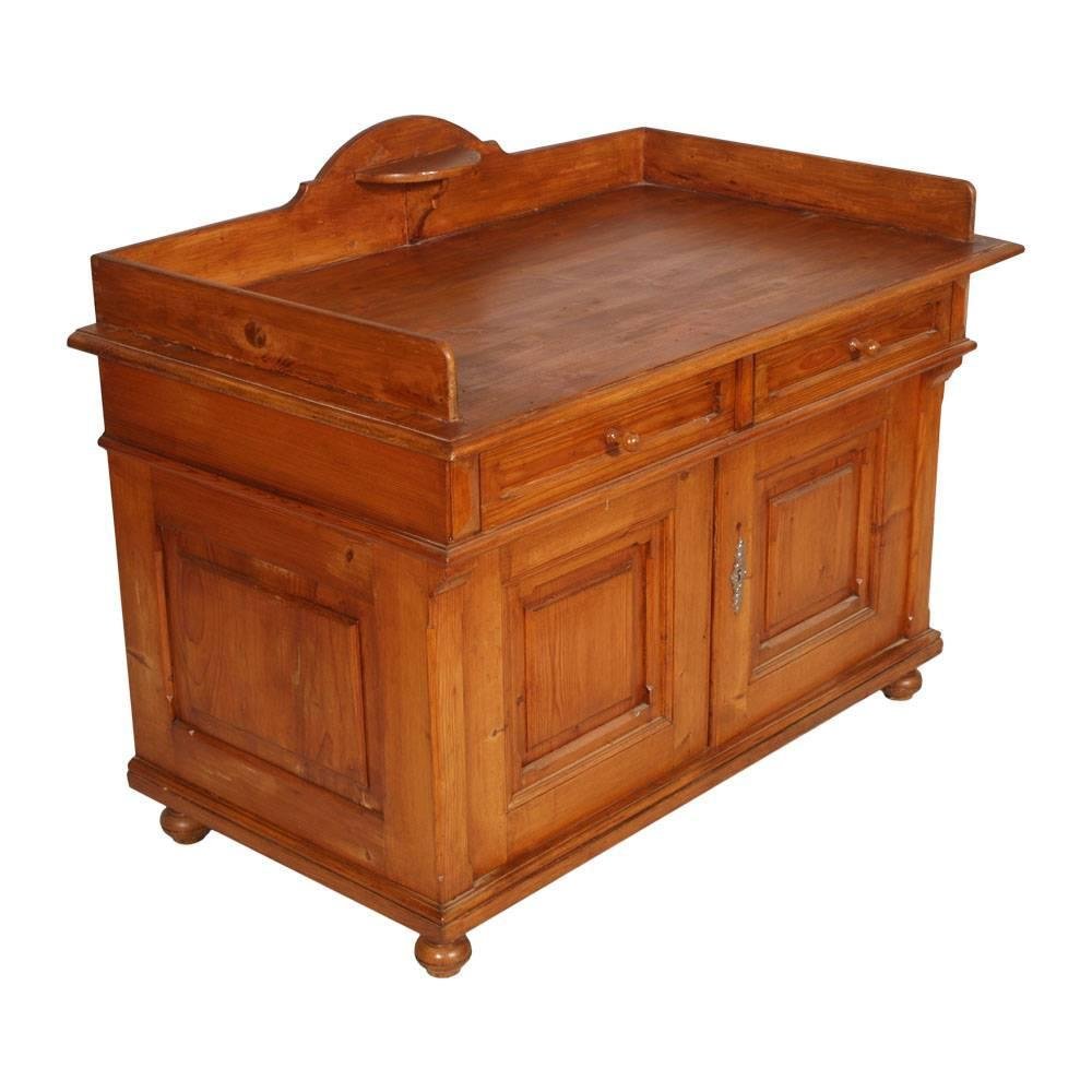 Antique Country Larch Washbasin Cabinet