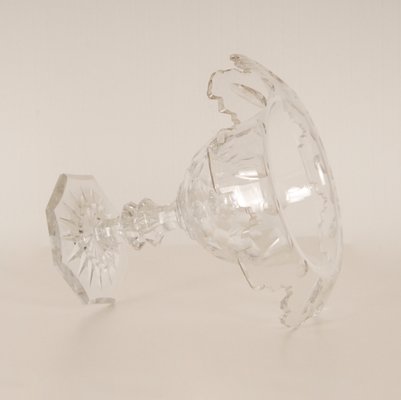 Antique Crystal Cut Glass Vases, Set of 2-GOE-1426337