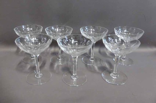 Antique Crystal Glasses & Decanters, Set of 56-WSV-605440