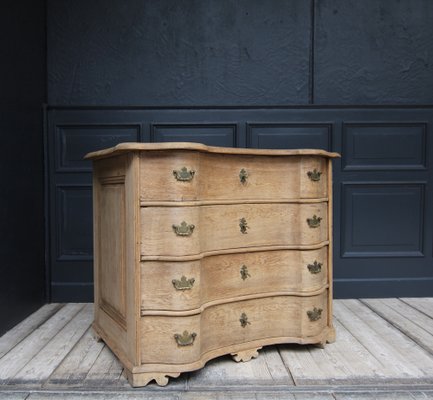 Antique Curved Baroque Chest of Drawers-TAT-1736824