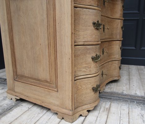 Antique Curved Baroque Chest of Drawers-TAT-1736824