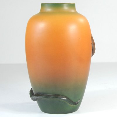 Antique Danish Art Nouveau Ceramic Floral Vase from Ipsen, 1920s