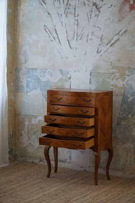 Antique Danish Chiffonier with Cabriole Legs in Lemon Tree, 19th Century-MXF-1742010