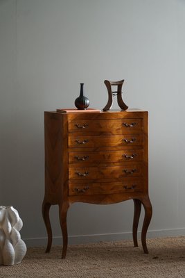 Antique Danish Chiffonier with Cabriole Legs in Lemon Tree, 19th Century-MXF-1742010