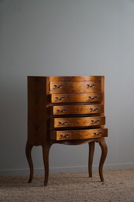 Antique Danish Chiffonier with Cabriole Legs in Lemon Tree, 19th Century-MXF-1742010