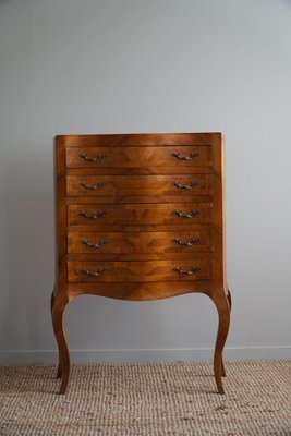 Antique Danish Chiffonier with Cabriole Legs in Lemon Tree, 19th Century-MXF-1742010