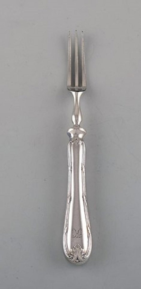 Antique Danish Forks in Silver 830, Set of 5