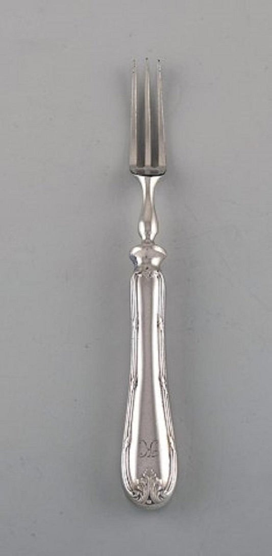 Antique Danish Forks in Silver 830, Set of 5