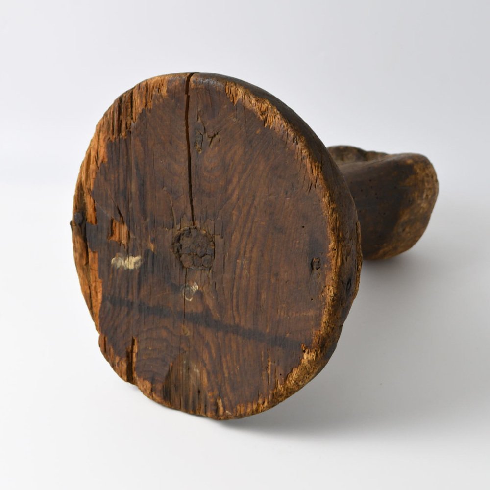 Antique Danish One Legged Milking Stool, 19th Century