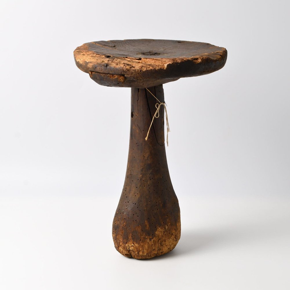 Antique Danish One Legged Milking Stool, 19th Century