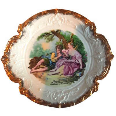 Antique Decorative Plate Boucher by Mulder & Son for Limoges, the Netherlands-TCS-1081942