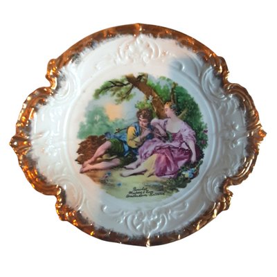 Antique Decorative Plate Boucher by Mulder & Son for Limoges, the Netherlands-TCS-1081942