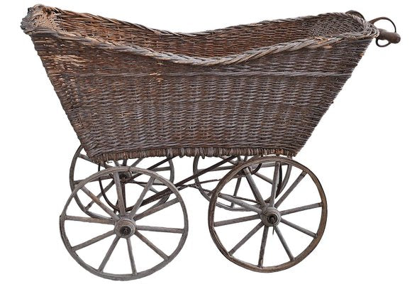 Antique Decorative Wicker Pram-OXJ-585869