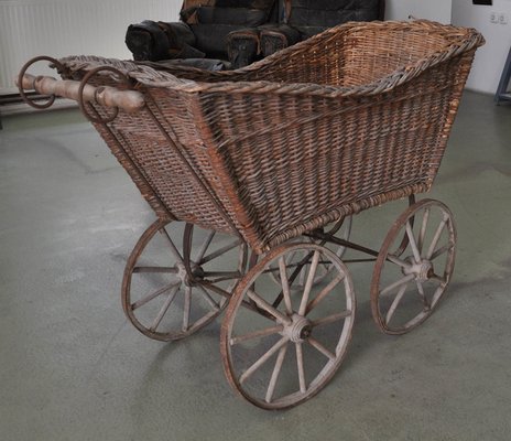 Antique Decorative Wicker Pram-OXJ-585869