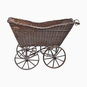 Antique Decorative Wicker Pram-OXJ-585869