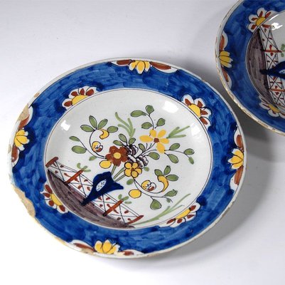 Antique Delft Plates, Set of 2-GIW-741407