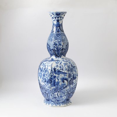 Antique Delft Style Vase by Louis Fourmaintraux-IXK-958781