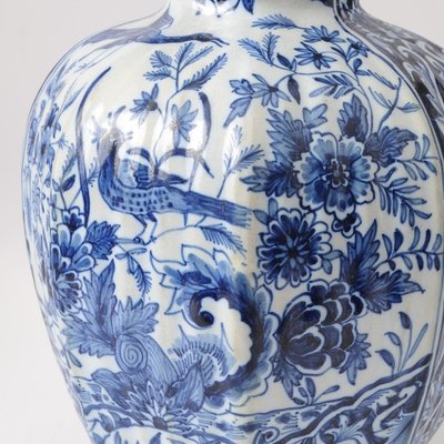 Antique Delft Style Vase by Louis Fourmaintraux-IXK-958781