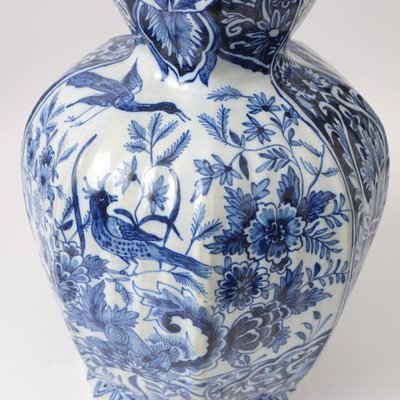 Antique Delft Style Vase by Louis Fourmaintraux-IXK-958781