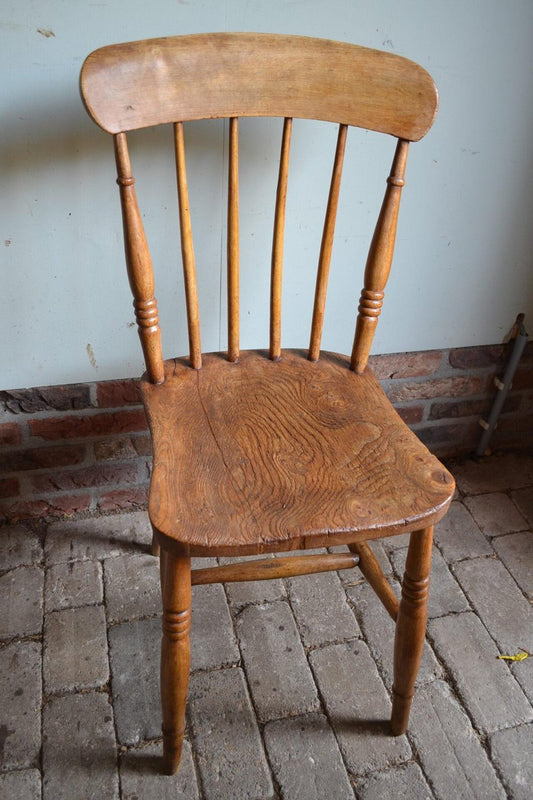 Antique Dining Table & Windsor Chairs, Set of 7