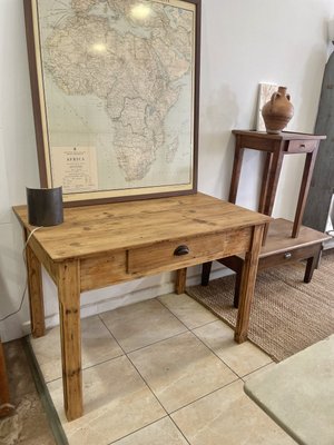 Antique Dining Table with Drawer, 1890s-MFM-2036795