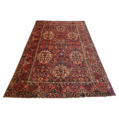 Antique Distressed Bakhtiar Rug, 1890s-YMM-1374638