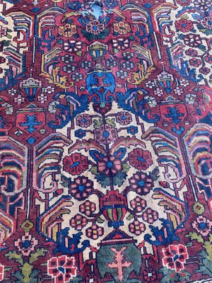 Antique Distressed Bakhtiar Rug, 1890s-YMM-1374638