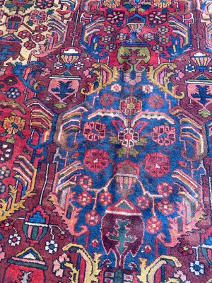 Antique Distressed Bakhtiar Rug, 1890s-YMM-1374638