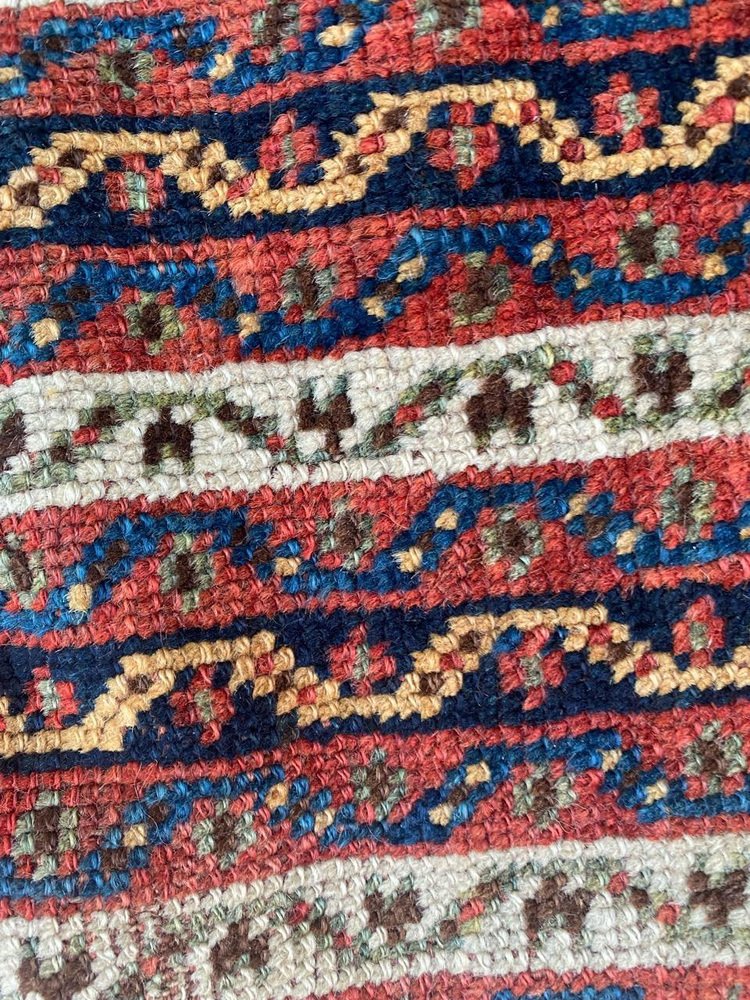 Antique Distressed Ghashghaei Rug