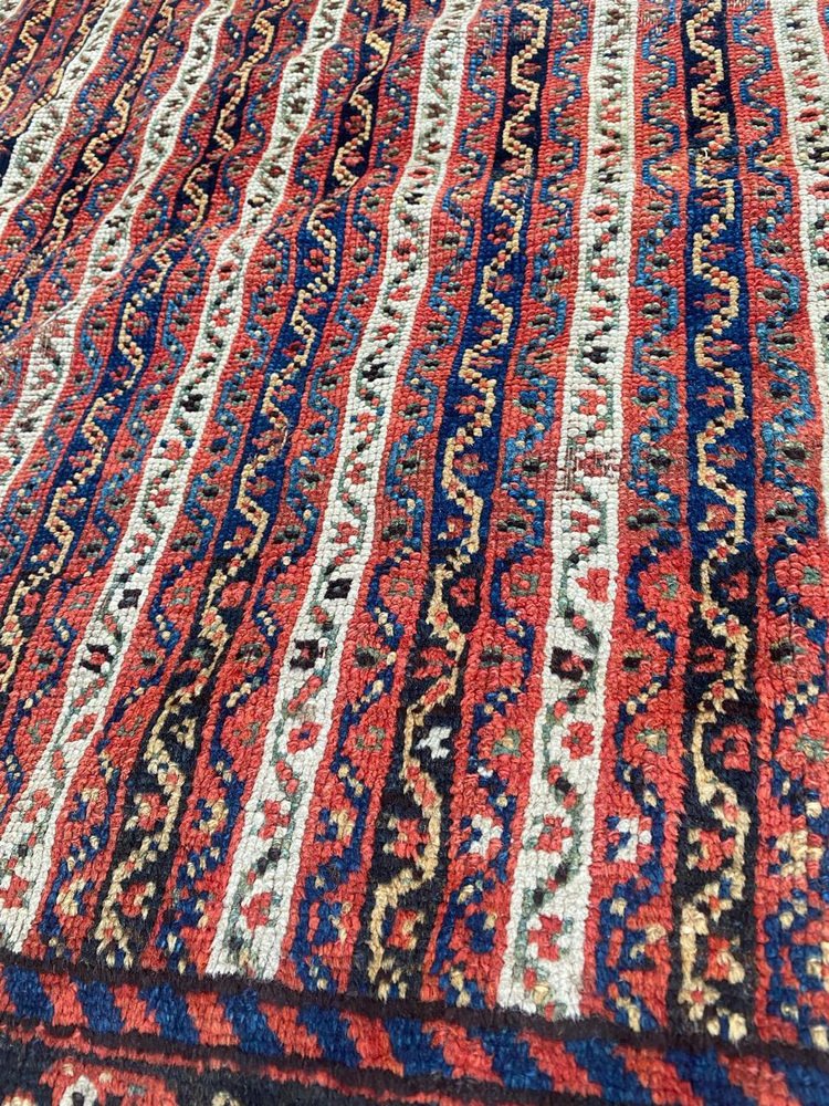 Antique Distressed Ghashghaei Rug