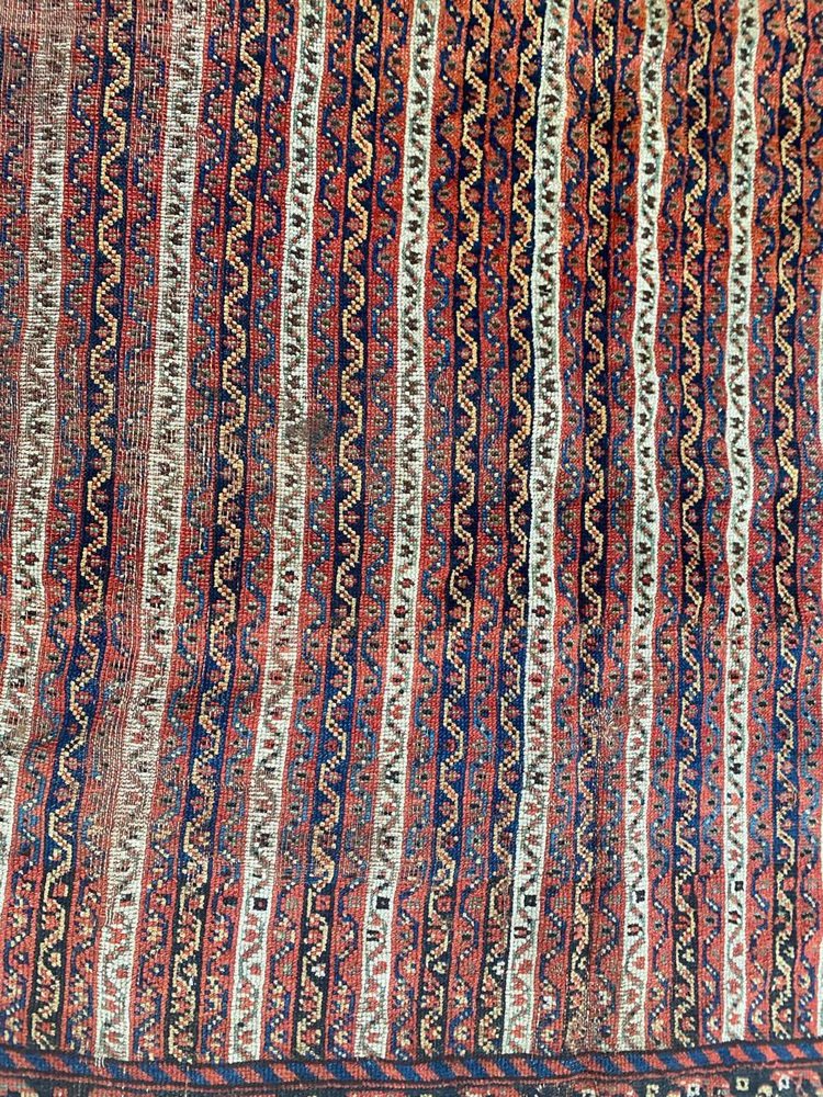 Antique Distressed Ghashghaei Rug