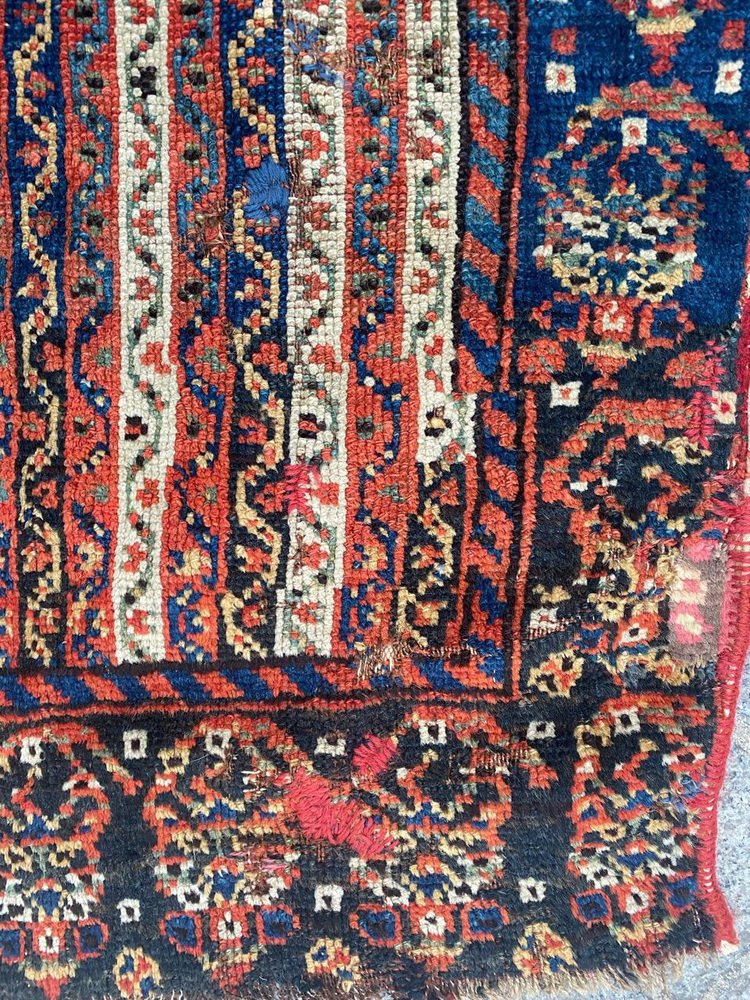 Antique Distressed Ghashghaei Rug