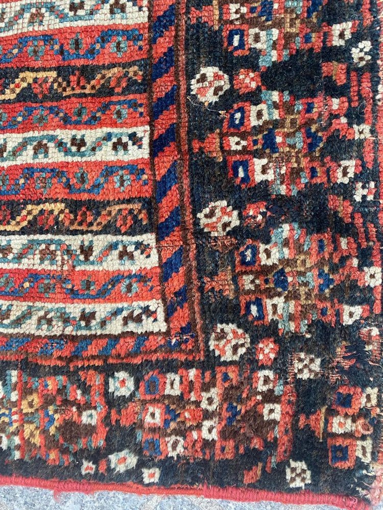 Antique Distressed Ghashghaei Rug