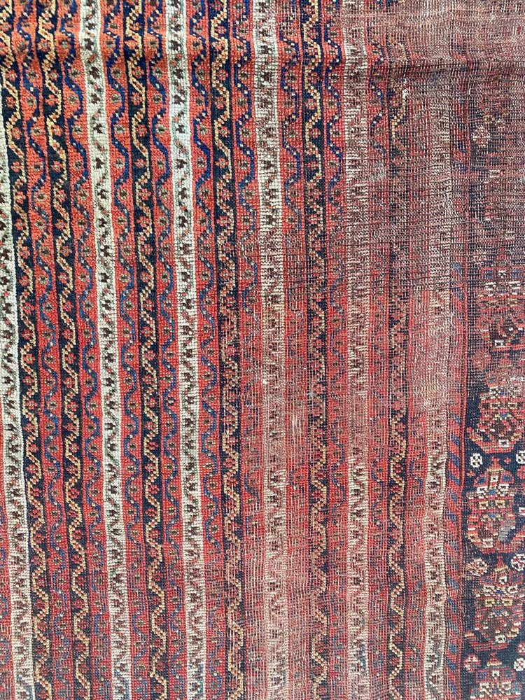 Antique Distressed Ghashghaei Rug