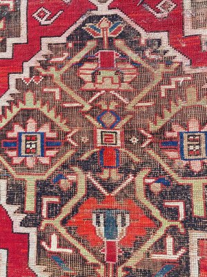 Antique Distressed Karabagh Rug-YMM-1068073