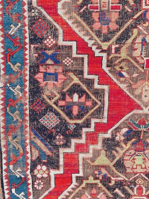 Antique Distressed Karabagh Rug-YMM-1068073