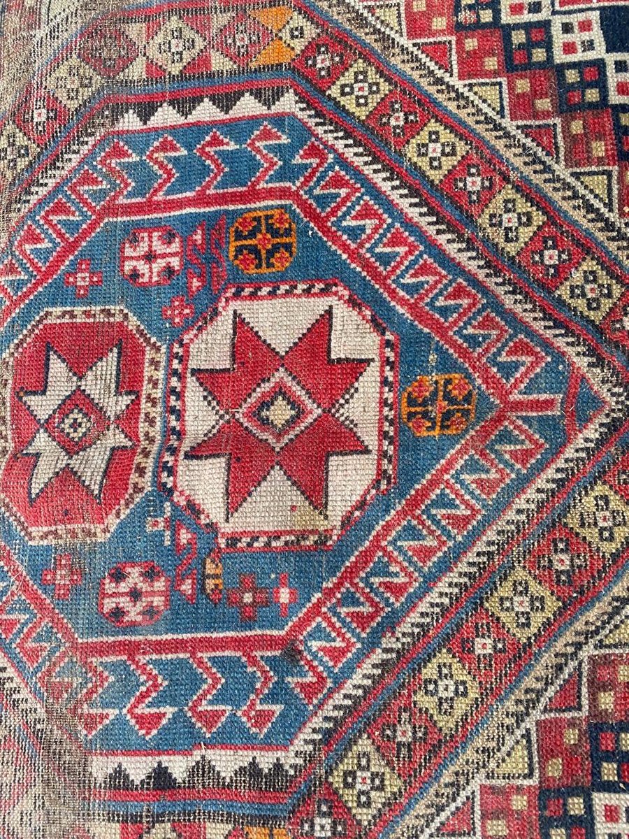 Antique Distressed Shirwan Daghistan Rug-YMM-1079828