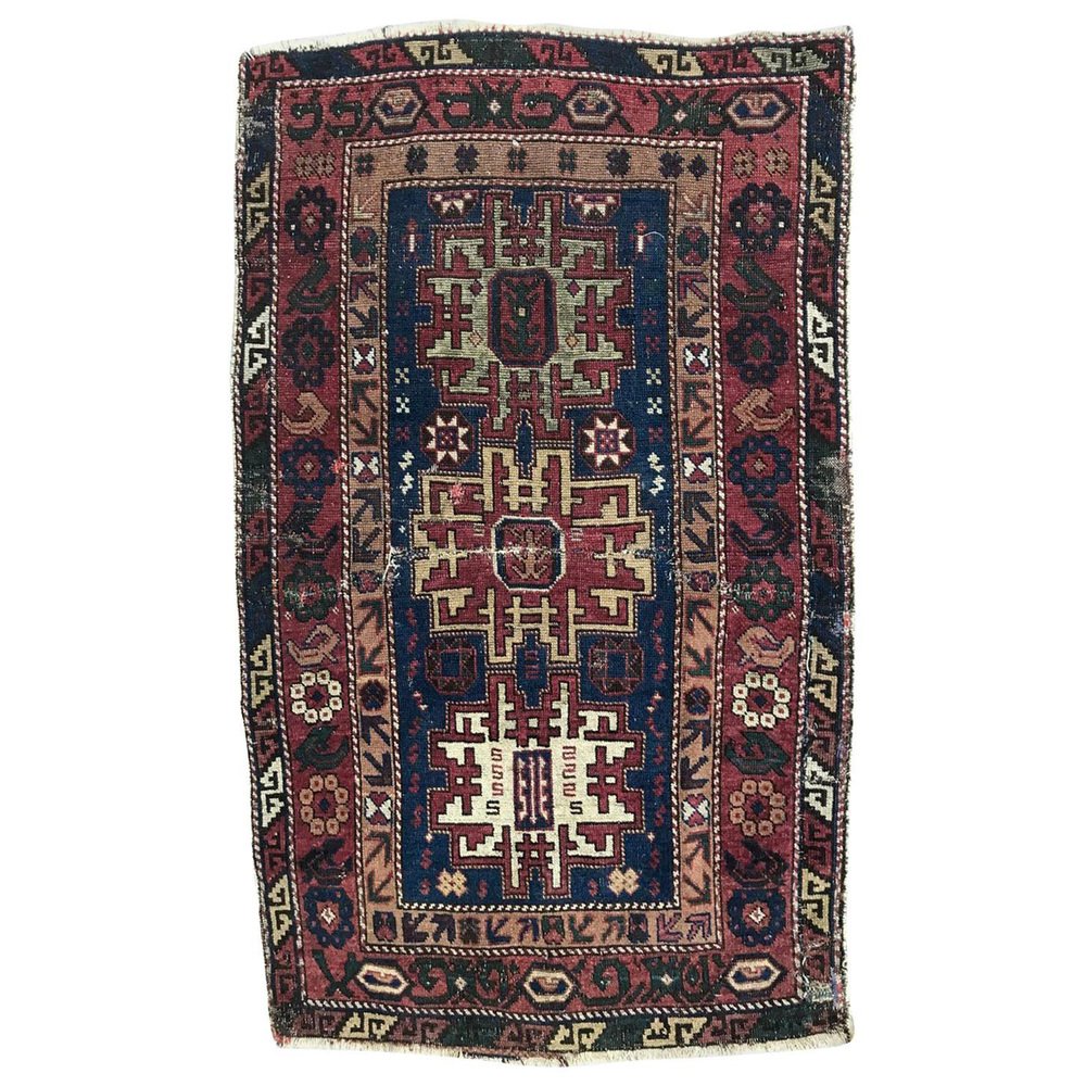 Antique Distressed Shirwan Rug