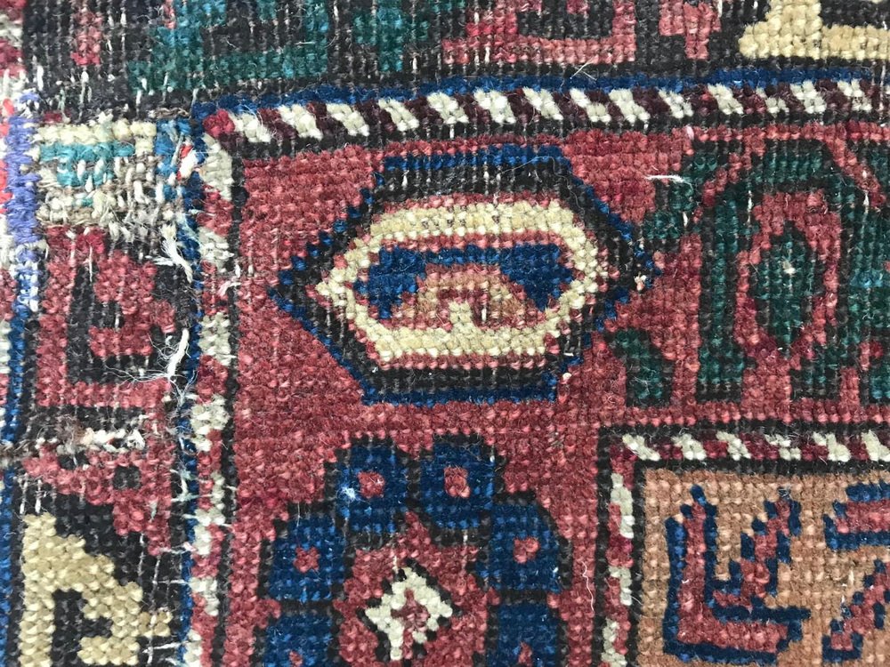 Antique Distressed Shirwan Rug