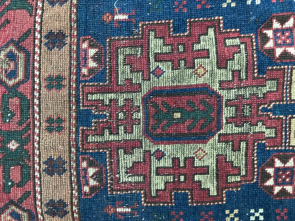 Antique Distressed Shirwan Rug