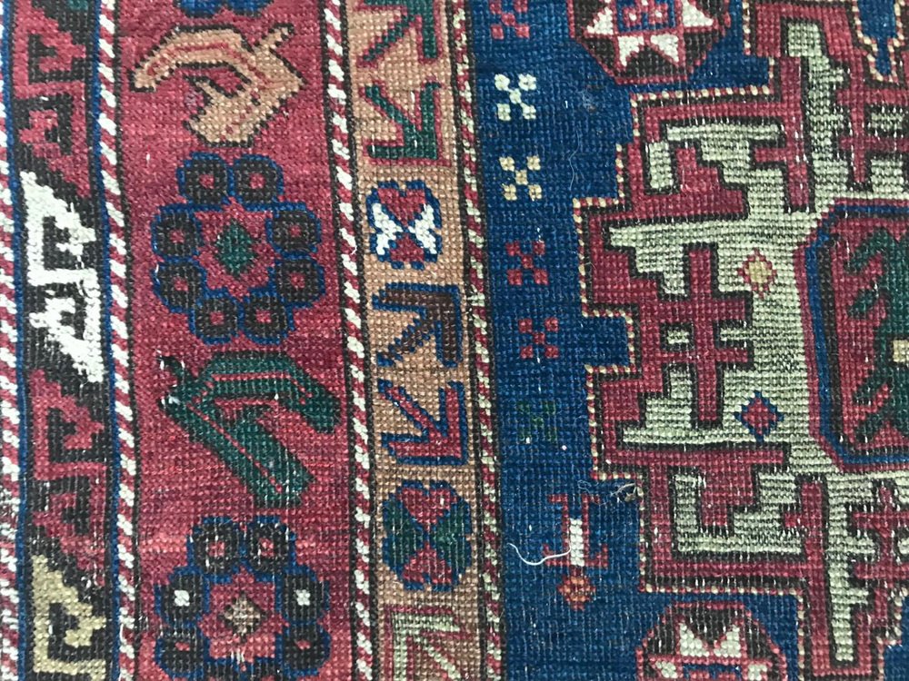 Antique Distressed Shirwan Rug