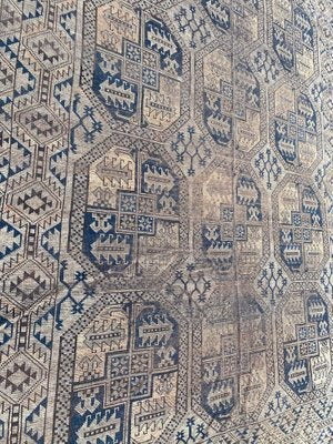 Antique Distressed Turkmen Afghan Rug-YMM-1139896