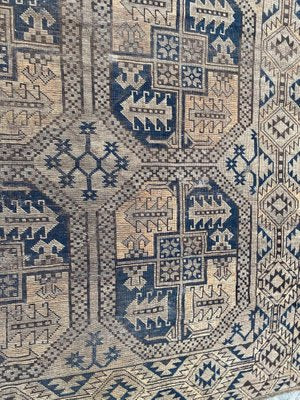 Antique Distressed Turkmen Afghan Rug-YMM-1139896