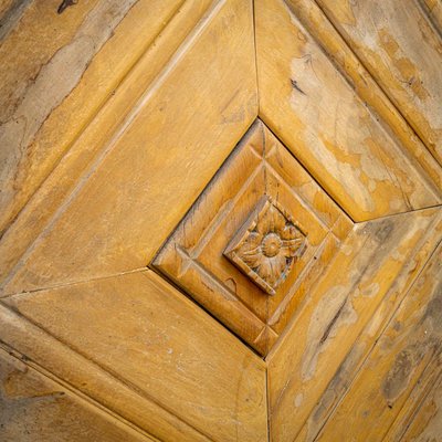 Antique Door with Chevron Design-VEI-2021278