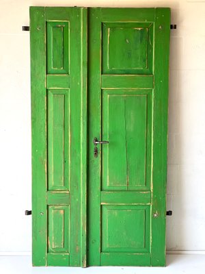 Antique Doors in Green, Set of 2-ALG-1351343