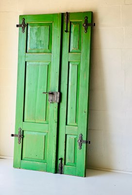 Antique Doors in Green, Set of 2-ALG-1351343