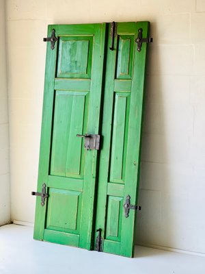 Antique Doors in Green, Set of 2-ALG-1351343