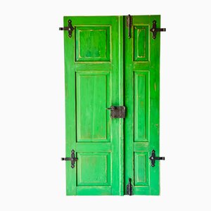 Antique Doors in Green, Set of 2-ALG-1351343