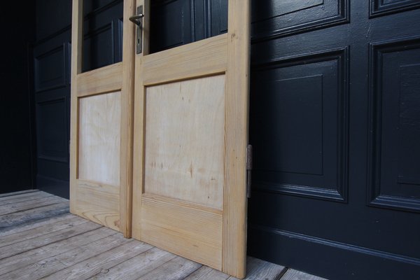 Antique Double Door in Pine, 1890s-TAT-1767899